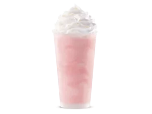 Arby’s Menu 84 Creamy strawberry shake topped with whipped cream