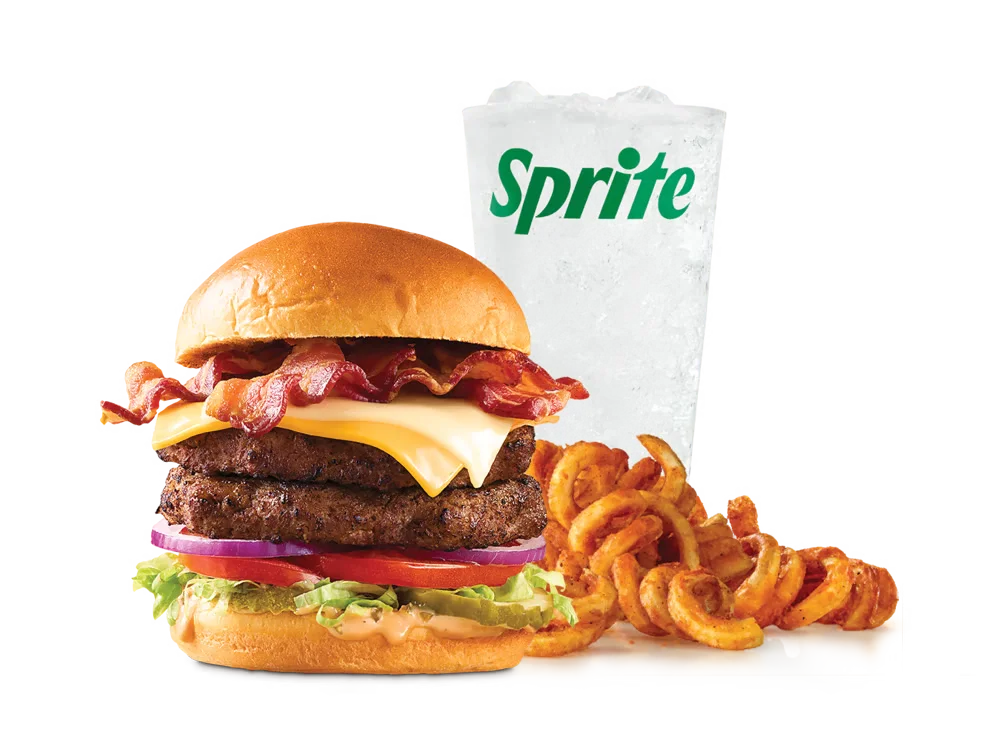Double Big Cheesy Bacon Burger Meal
