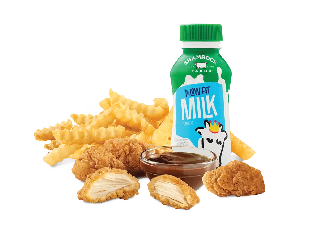 Arby's Kids Menu 1 Premium-4PC-Chicken-Nuggets-Kids-Meal