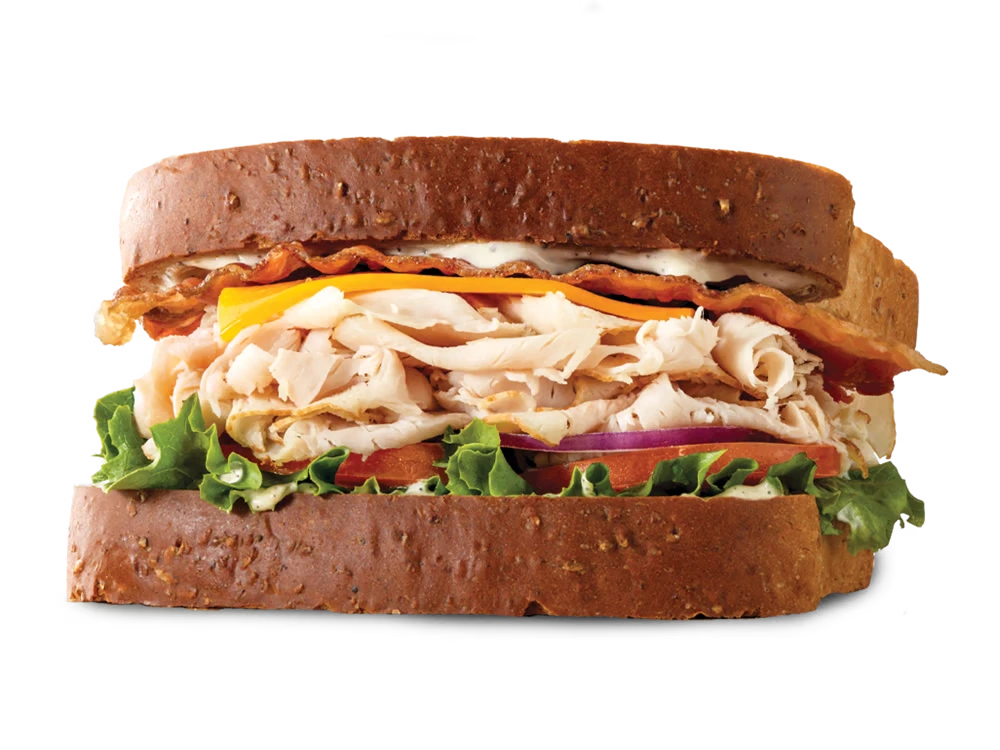 Roast Turkey Ranch & Bacon Sandwich 1 Fresh turkey ranch sandwich with bacon